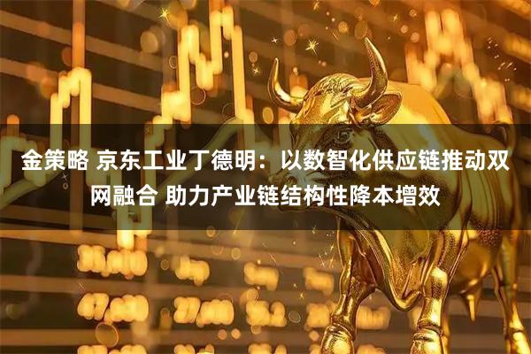 金策略 京东工业丁德明：以数智化供应链推动双网融合 助力产业链结构性降本增效